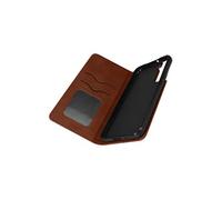 Etui Folio pour Samsung Galaxy S22 Plus Porte Carte Simili Cuir Daim marron