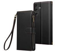 Avizar Étui Folio pour Samsung Galaxy S24 / S25 à Zip avec Bandoulière Amovible
