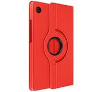 Étui folio pour Samsung Galaxy Tab A9 et Tab A11 avec Support rotatif Avizar Rouge Rouge G