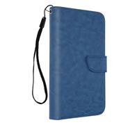 Avizar Étui Folio Smartphone Universel Taille XXL – Housse Portefeuille Éco-cuir 6 porte-cartes Bleu