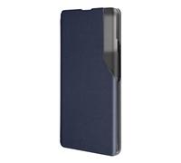 Etui Folio pour Xiaomi 13 Fenêtre Affichage Heure Support Vidéo Bleu Nuit