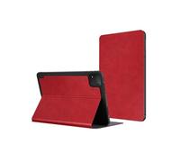 Avizar Étui Folio pour Xiaomi Pad 8 / Pad 8 Pro – Effet cuir, support intégré – Rouge