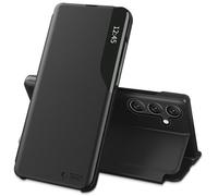 Étui Folio Smart View - Tech-Protect - Galaxy A56 5G - Noir - Polyuréthane - Semi-rigide