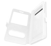Étui Folio Taille 3XL Extra Slim avec Support et 2 Fenêtres de Décrochage Blanc