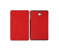 Etui Folio Trifold pour Galaxy Tab A6 10.1" avec Support Double Position Rouge