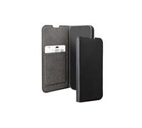 Etui Folio Wallet pour Galaxy A17 4G / 5G Effet Saffiano avec Fonction Stand Noir