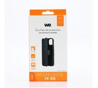 Etui folio - WE - Xiaomi Redmi Note 14 5G - Fermeture aimantée - Coque semi-rigide - Noir