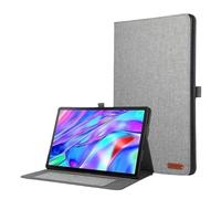 Étui for Tablette à Support Avant adapté à Lenovo Idea Tab Plus, 12.1 Pouces, TB361FU TB361ZU 2025, Coque à Rabat en Tissu Doux(Gray)