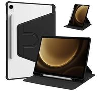 Étui for Tablette Rotatif 360, adapté à Samsung Galaxy Tab S10 S9 FE 10.9 SM-X520 SM-X510, avec Porte-Crayon(Black,S10 FE)