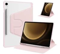 Étui for Tablette Rotatif 360, adapté à Samsung Galaxy Tab S10 S9 FE 10.9 SM-X520 SM-X510, avec Porte-Crayon(Pink,S10 FE)