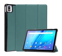Étui for Tablette TCL Tab 10s 9080G 9081X 10.1 Pouces 2021, Pliable et Triple, Mince, avec Support en Cuir PU, Compatible avec TCL Tab 10s(Color:Dark Green,Size:for TCL Tab 10S 9081X)