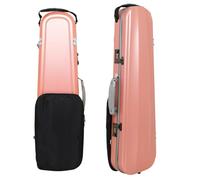Étui for violon 4/4, sac à dos en fibre de carbone, double bandoulière, avec hygromètre, partition musique et verrouillage par mot passe Étui violon(Pink)