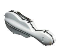 Étui for violon en Fiber de carbone, taille 4/4, forme gourde, multicolore, disponible avec doubles bretelles, étanche, léger Pour Le Rangement Des Violons(White Stripes)