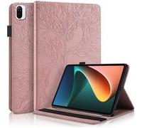 Étui FOXDOCK à rabat pour Huawei MediaPad M5 lite antichoc en relief avec support et emplacement pour carte-Rouge Rouge G