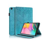 Etui FOXDOCK à rabat pour Lenovo Tab M9 antichoc en relief avec support et emplacement pour carte-Bleu