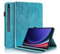 Étui FOXDOCK à rabat pour Nokia T10 antichoc en relief avec support et emplacement pour carte-Bleu Bleu G