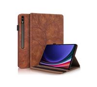 Étui FOXDOCK à rabat pour Nokia T10 antichoc en relief avec support et emplacement pour carte-Noir Noir