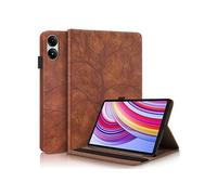 Etui FOXDOCK à rabat pour Realme Pad 2 antichoc en relief avec support et emplacement pour carte-Noir