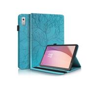 Etui FOXDOCK à rabat pour Samsung Galaxy Tab A 10.1 (2019)/T510 antichoc en relief avec support et emplacement pour carte-Bleu