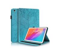 Etui FOXDOCK à rabat pour Samsung Galaxy Tab A 10.5/T590 antichoc en relief avec support et emplacement pour carte-Bleu