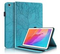 Étui FOXDOCK à rabat pour Samsung Galaxy Tab A 10.5/T590 antichoc en relief avec support et emplacement pour carte-Bleu Bleu G