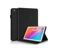 Etui FOXDOCK à rabat pour Samsung Galaxy Tab A 10.5/T590 antichoc en relief avec support et emplacement pour carte-Marron