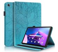 Etui FOXDOCK à rabat pour Samsung Galaxy Tab S8 antichoc en relief avec support et emplacement pour carte-Bleu
