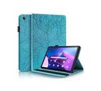 Etui FOXDOCK à rabat pour Samsung Galaxy Tab S8 antichoc en relief avec support et emplacement pour carte-Bleu