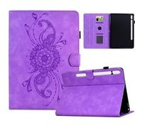 Étui FOXDOCK à rabat pour Samsung Galaxy Tab S9 FE protection intégrale en cuir de qualité supérieure, avec support et emplacement pour cartes-Violet Violet G