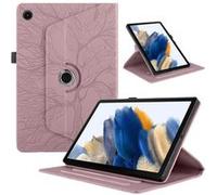 Étui FOXDOCK à rabat rotatif à 360° pour Lenovo Tab K10 , résistant aux chocs et doté d'un support vertical-Rose Rose