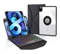 Étui FOXDOCK clavier Bluetooth avec pavé tactile pour iPad Pro 11 (2021/2020/2018) rétroéclairage RVB 3 couleurs, support magnétique amovible-Noir Noir G