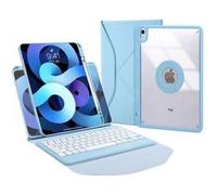 Etui FOXDOCK clavier Bluetooth pour iPad Air 11 (2024) - Clavier magnétique détachable, coque transparente ultra-fine, batterie 30 heures, chargement