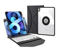 Étui FOXDOCK clavier Bluetooth pour iPad Air (2022)/iPad Air 5 - Clavier magnétique détachable, coque transparente ultra-fine, batterie 30 heures, chargement Type-C - Noir Noir G