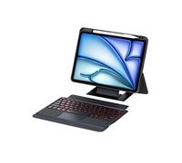 Étui FOXDOCK clavier Bluetooth pour iPad Pro 11 (2022) 11 pouces, pavé tactile rétroéclairé, support amovible et design flottant-Noir