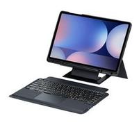 Etui FOXDOCK clavier Bluetooth pour Samsung Galaxy Tab S10 Plus 12.4 pouces, pavé tactile rétroéclairé, support amovible et design flottant-Noir