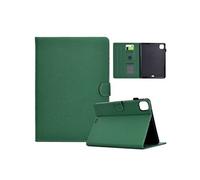 Étui FOXDOCK intelligent en cuir de qualité supérieure pour iPad Air 11 (2024) Design ultra-fin et résistant aux chocs, avec emplacements pour cartes et fonction support-vert vert