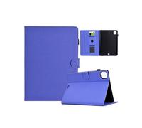 Étui FOXDOCK intelligent en cuir de qualité supérieure pour iPad Pro 11 (2024) Design ultra-fin et résistant aux chocs, avec emplacements pour cartes et fonction support-violet violet