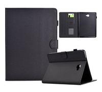 Étui FOXDOCK intelligent en cuir de qualité supérieure pour Samsung Galaxy Tab A 10.1 (2016) Design ultra-fin et résistant aux chocs, avec emplacements pour cartes et fonction support-noir noir G
