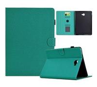 Étui FOXDOCK intelligent en cuir de qualité supérieure pour Samsung Galaxy Tab A 10.1 (2016) Design ultra-fin et résistant aux chocs, avec emplacements pour cartes et fonction support-bleu clair bleu