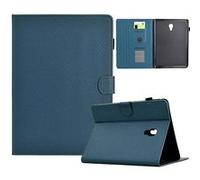 Étui FOXDOCK intelligent en cuir de qualité supérieure pour Samsung Galaxy Tab A 10.5 Design ultra-fin et résistant aux chocs, avec emplacements pour cartes et fonction support-bleu foncé bleu foncé G