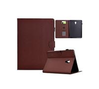 Étui FOXDOCK intelligent en cuir de qualité supérieure pour Samsung Galaxy Tab A 10.5 Design ultra-fin et résistant aux chocs, avec emplacements pour cartes et fonction support-marron marron