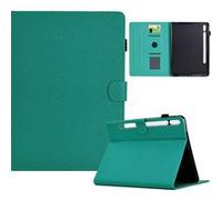 Étui FOXDOCK intelligent en cuir de qualité supérieure pour Samsung Galaxy Tab S9 FE Design ultra-fin et résistant aux chocs, avec emplacements pour cartes et fonction support-bleu clair bleu clair G