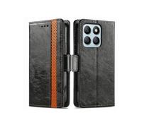 Etui FOXDOCK pour Honor X8B 4G RFID Blocking Flip PU Leather Cover avec porte-cartes et Kickstand compatible avec Honor X8B 4G-Noir