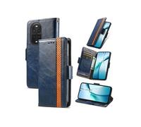Etui FOXDOCK pour Huawei Nova 13 Pro RFID Blocking Flip PU Leather Cover avec porte-cartes et Kickstand compatible avec Huawei Nova 13 Pro-Bleu