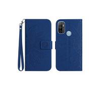 Etui FOXDOCK pour OPPO A53 2020/A33 Sunflower en relief de portefeuille en cuir en relief avec support de carte compatible avec OPPO A53