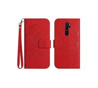 Etui FOXDOCK pour OPPO A9 2020/A5 2020 Sunflower en relief de portefeuille en cuir en relief avec support de carte compatible avec OPPO A9 2020/A5