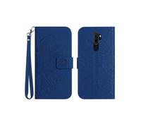 Etui FOXDOCK pour OPPO A9 2020/A5 2020 Sunflower en relief de portefeuille en cuir en relief avec support de carte compatible avec OPPO A9 2020/A5