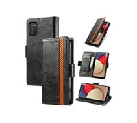 Etui FOXDOCK pour Samsung Galaxy A02S/A03S RFID Blocking Flip PU Leather Cover avec porte-cartes et Kickstand compatible avec Samsung Galaxy
