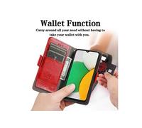 Etui FOXDOCK pour Samsung Galaxy A03 Core RFID Blocking Flip PU Leather Cover avec porte-cartes et Kickstand compatible avec Samsung Galaxy A03