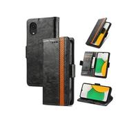 Etui FOXDOCK pour Samsung Galaxy A03 Core RFID Blocking Flip PU Leather Cover avec porte-cartes et Kickstand compatible avec Samsung Galaxy A03